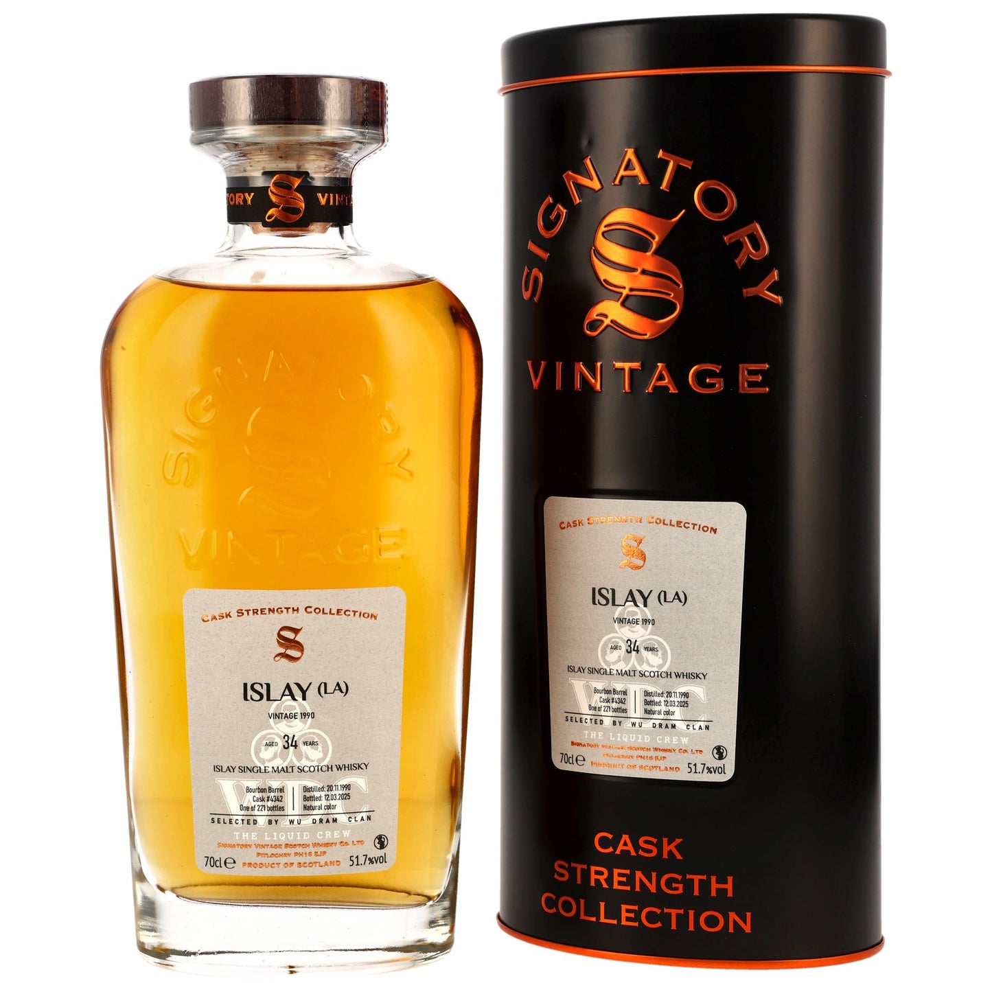 Islay (LA) 34 Jahre SV 1990/2025 Bourbon Barrel Cask #4342 51,7% 0,7l