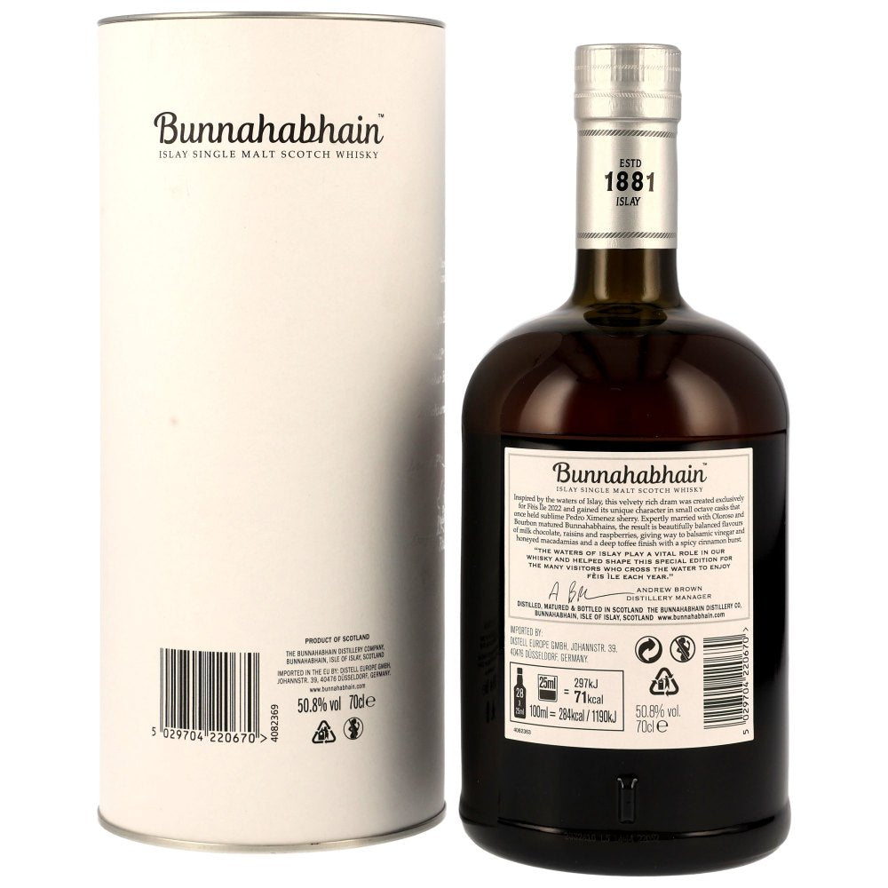 Bunnahabhain Abhainn Araig Jahre Feis Ile 2022 50,8% 0,7l