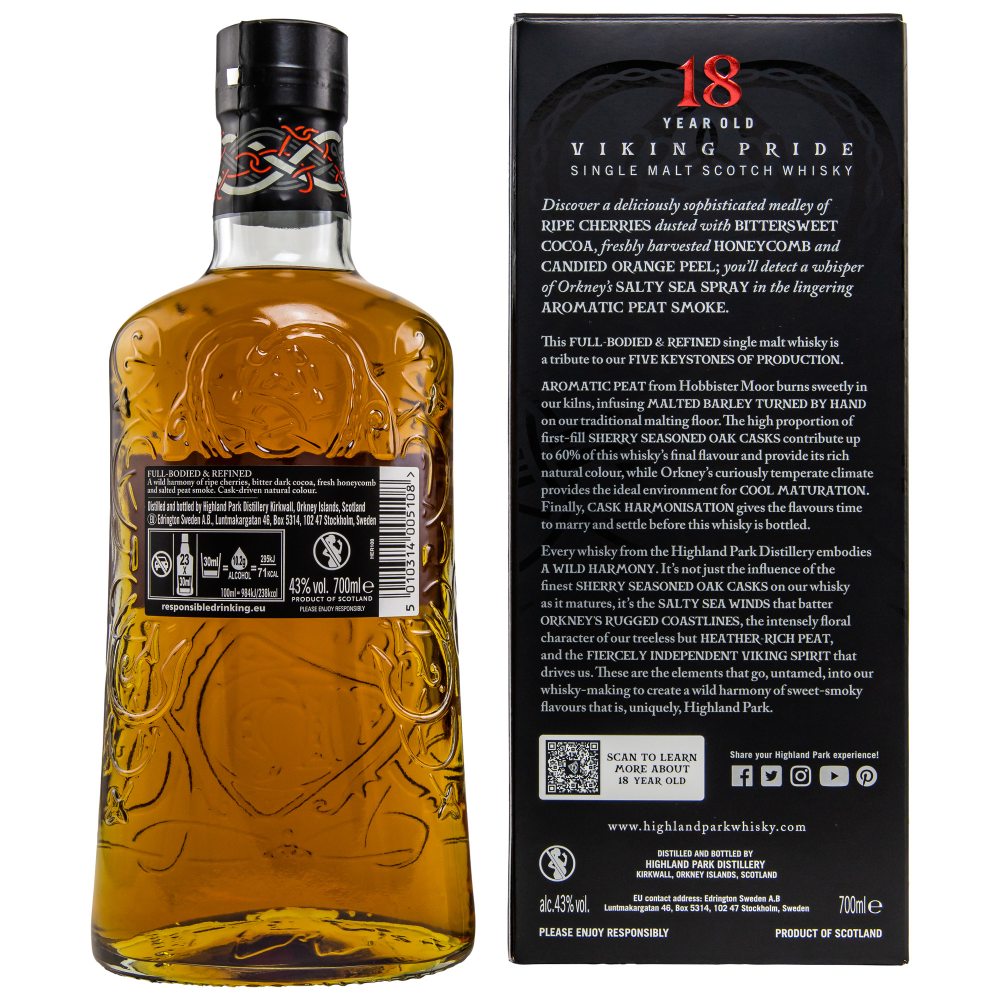 Highland Park 18 Jahre Viking Pride 43% 0,7l