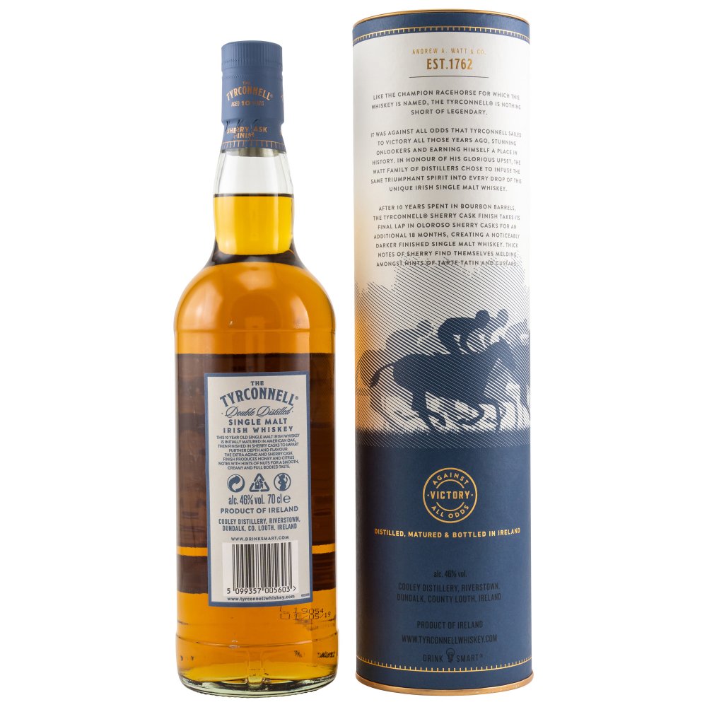 Tyrconnell 10 Jahre Sherry Cask Finish 46% 0,7l