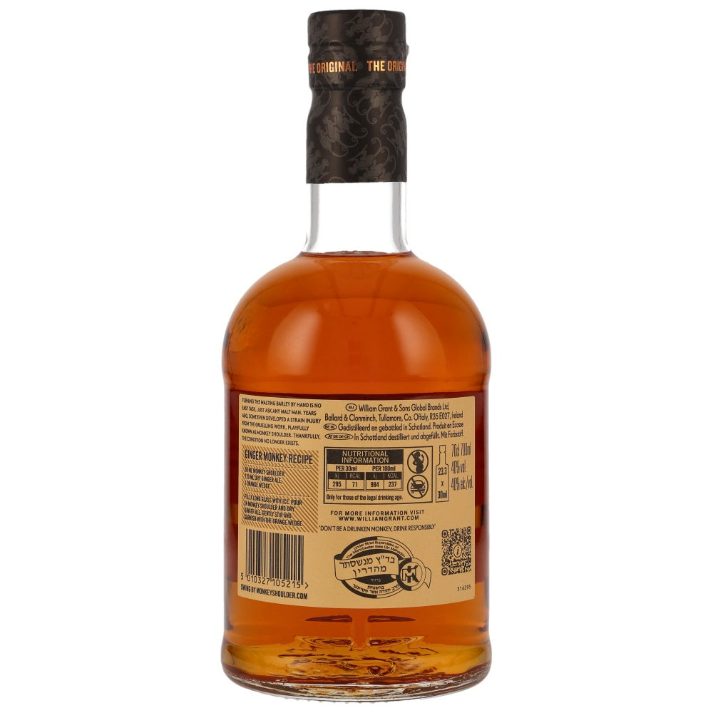 Monkey Shoulder Blended Malt Scotch Whisky 40% 0,7 l