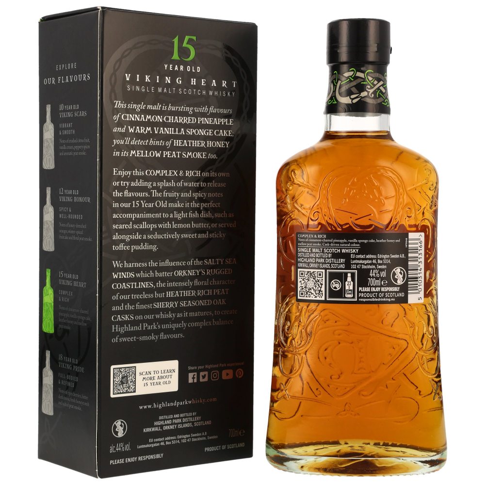 Highland Park 15 Jahre Viking Heart 44% 0,7l