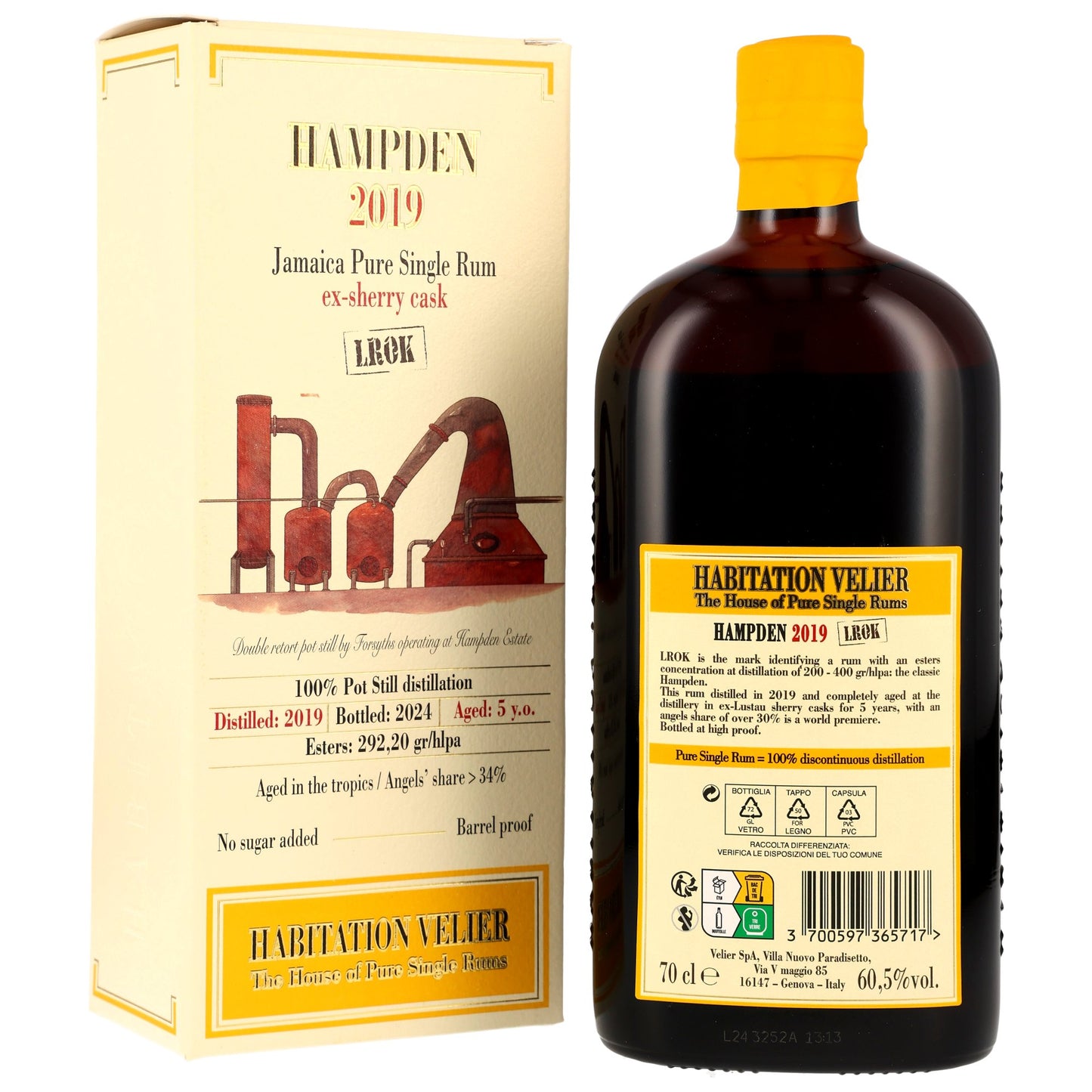 Hampden LROK 5 Jahre 2019/2024 Sherry Cask- Habitation Velier 60,5% 0,7l
