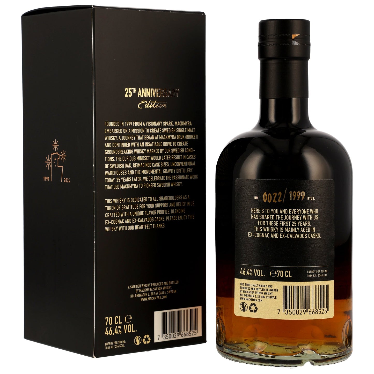 Mackmyra Gravity 25th Anniversary 46,4% 0,7l