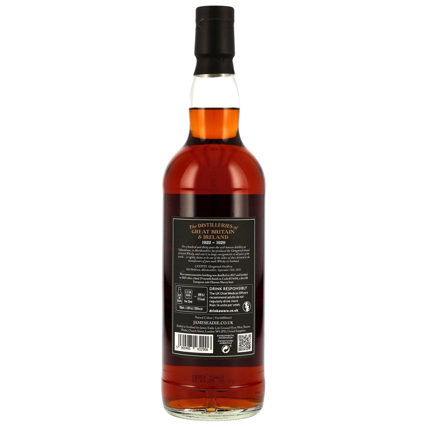 Glengarioch 13 Jahre James Eadie Oloroso Butt #374456 52,5% 0,7l