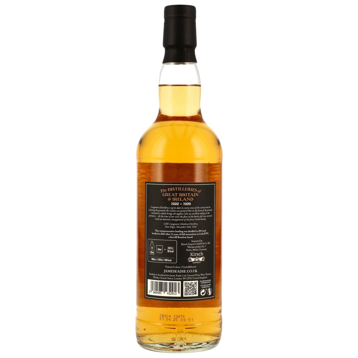 Longmorn 11 Jahre James Eadie Bourbon Barrel #2781 52,4% 0,7l