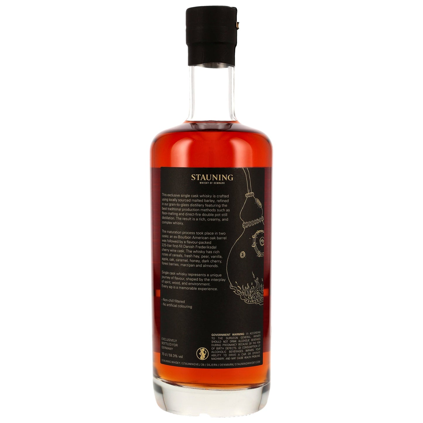 Stauning Single Malt 2019/2025 6 Jahre Cherry Wine Single Cask #1630 59,3% 0,7l