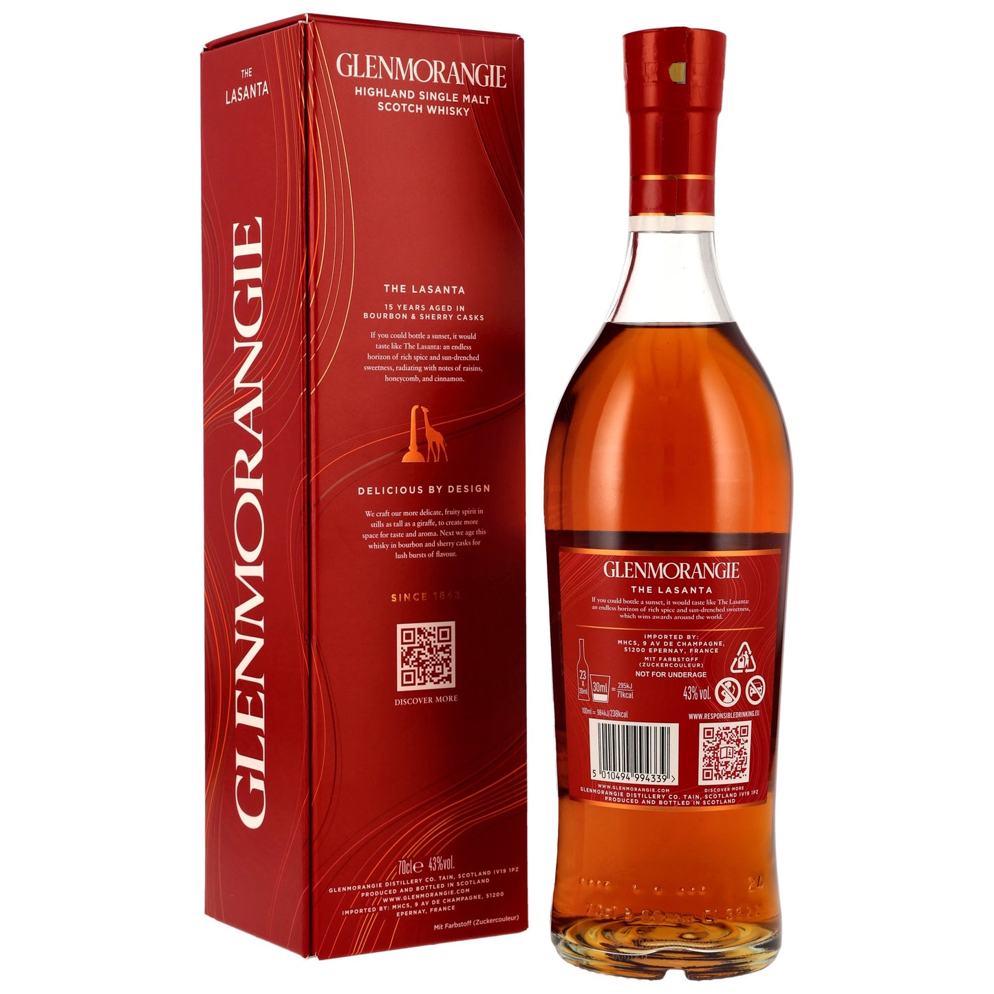 Glenmorangie 15 Jahre Lasanta 43% 0,7l
