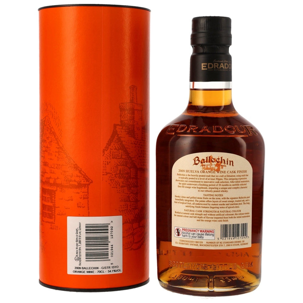 Ballechin 15 Jahre Orange Wine Cask Heavily Peated 54,1% 0,7l