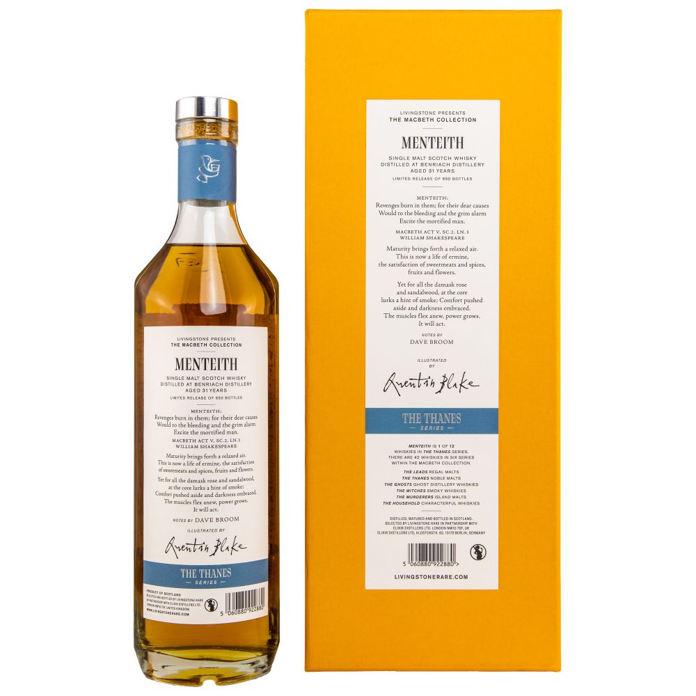 Benriach Macbeth 31 Back