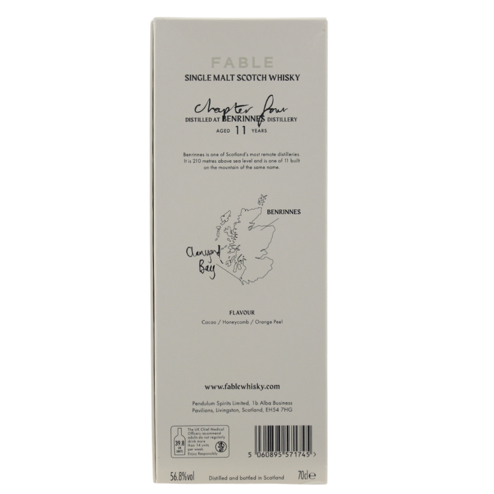 Benrinnes 11 years 2011/2023 Fable Whiskey Chapter 4 Bay Cask #309386 56.8% 0.7l