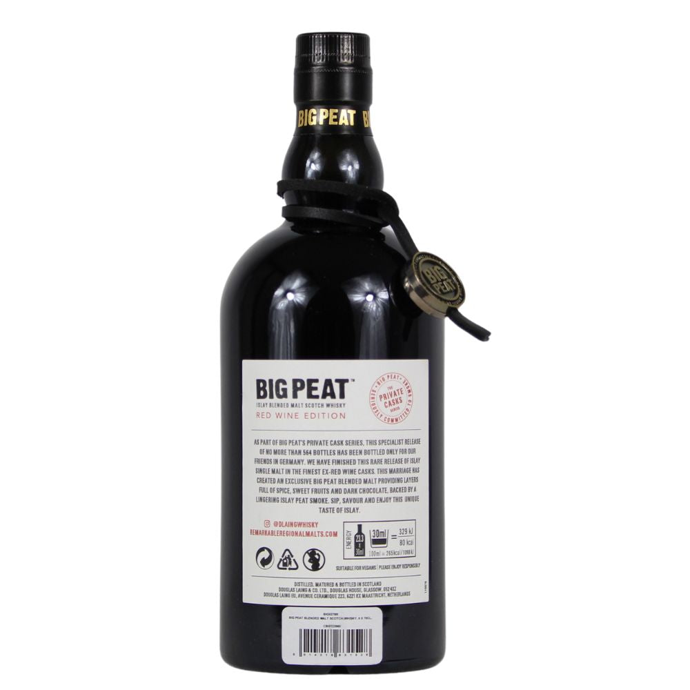 Big Peat The Private Casks Red Wine Edition Islay Blended Malt Whisky 48% 0,7l