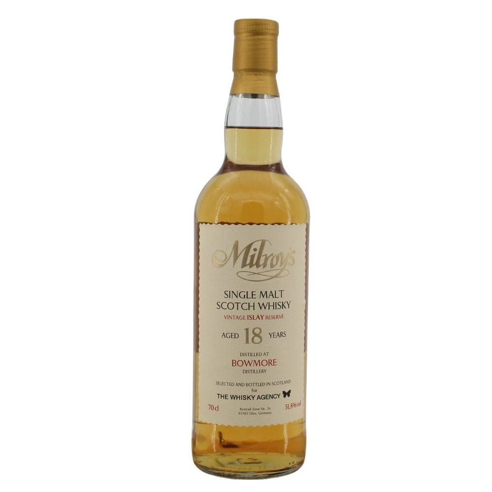 Bowmore 18 Years Old 2007/2026 Joint Bottling Milroy's & TWA 51.8