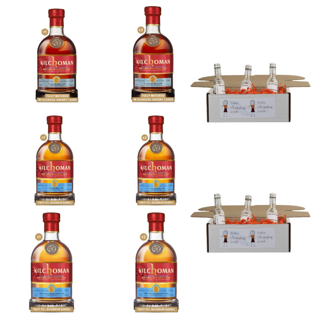 Kilchoman "one of a kind" Sister Cask SAMPLE SET 54,1% 6x4cl
