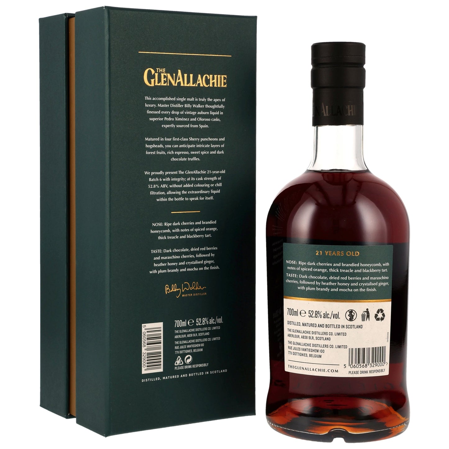 GlenAllachie 21 Year Old Batch 6 Cask Strength 52.8% 0.7l