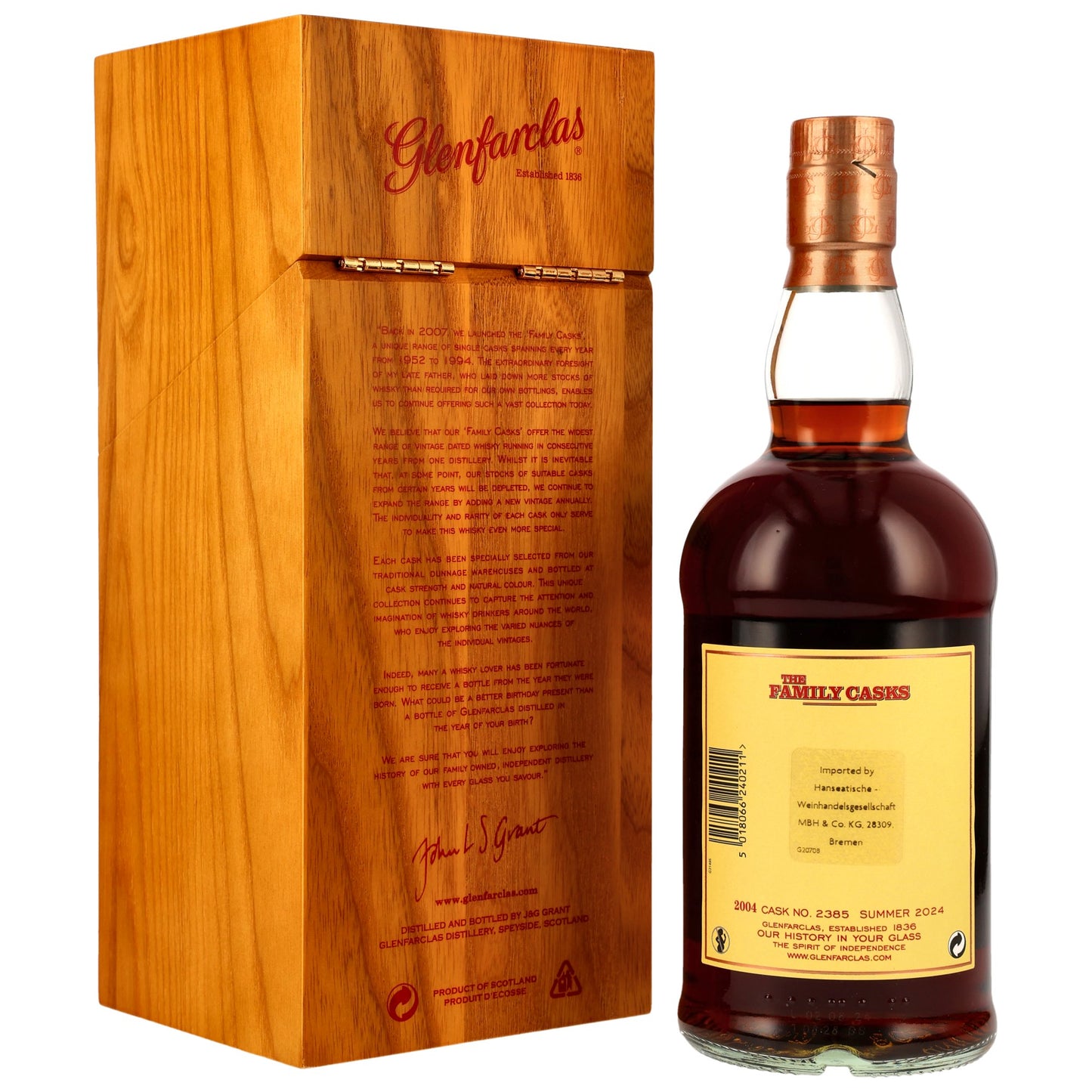 Glenfarclas 2004/2024 The Family Casks #2385 58,8% 0,7l