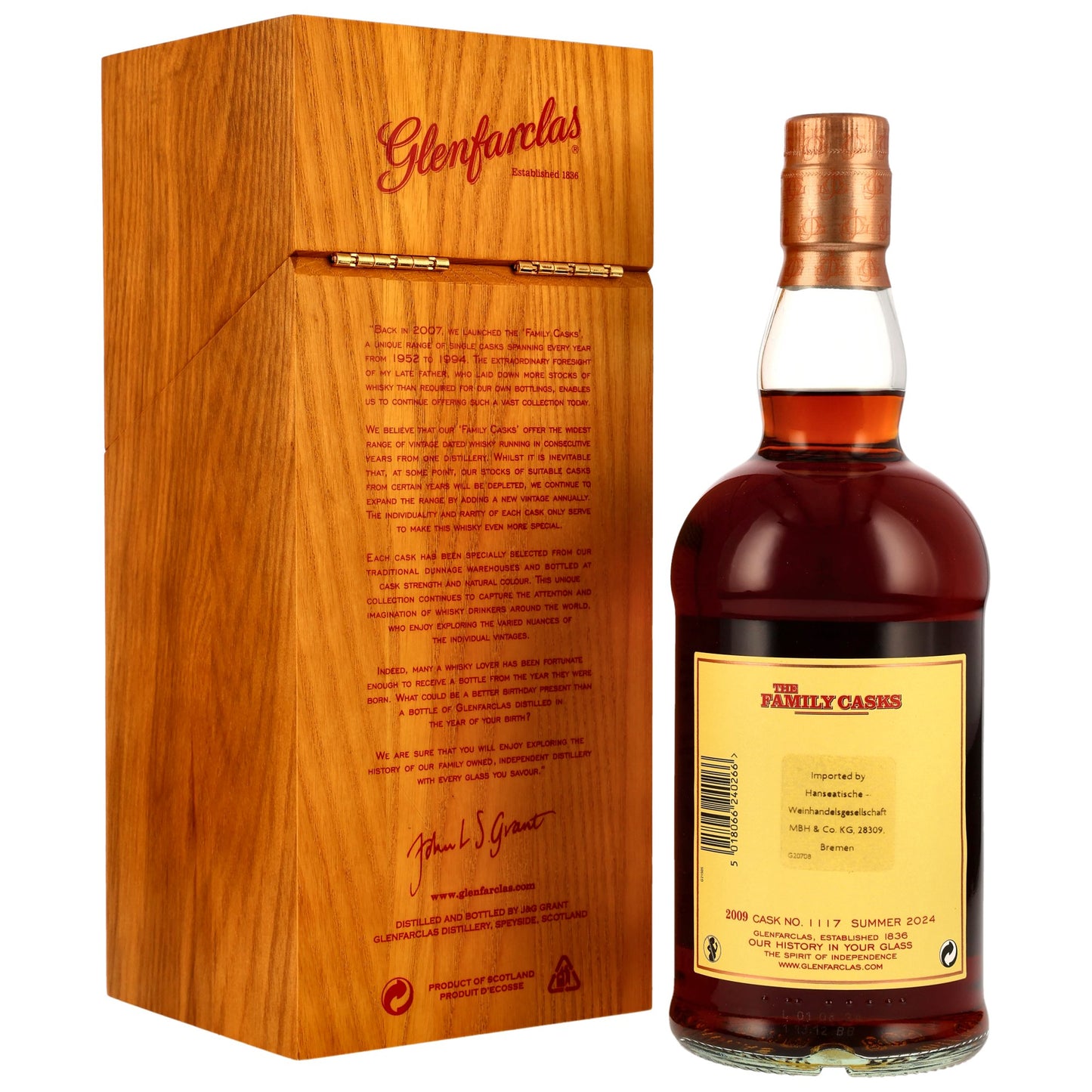 Glenfarclas 2009/2024 The Family Casks #1117 61,5% 0,7l