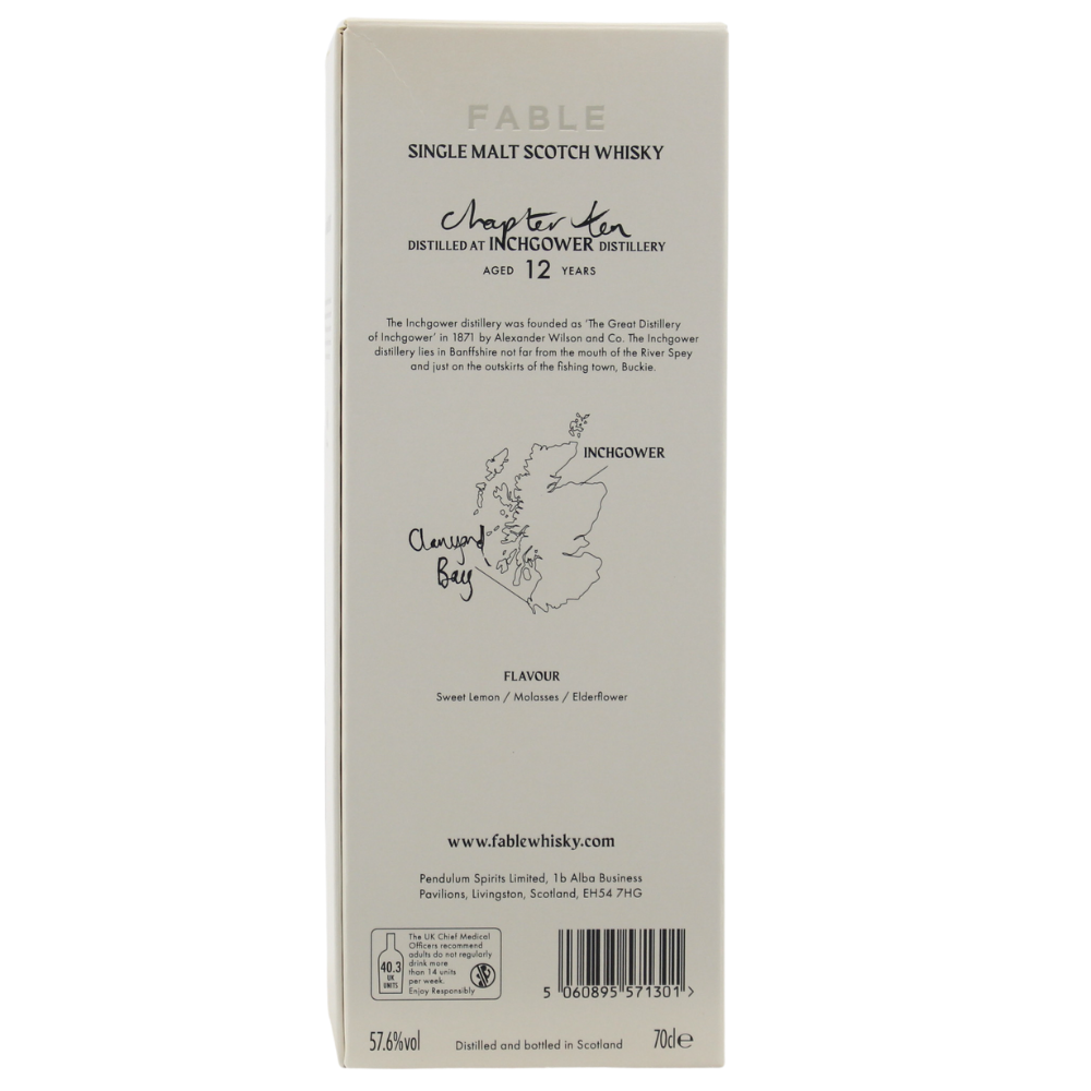 Inchgower 12 2010/2022 Years Fable Whisky Chapter 10 Labyrinth Cask #808336 57.6% 0.7l