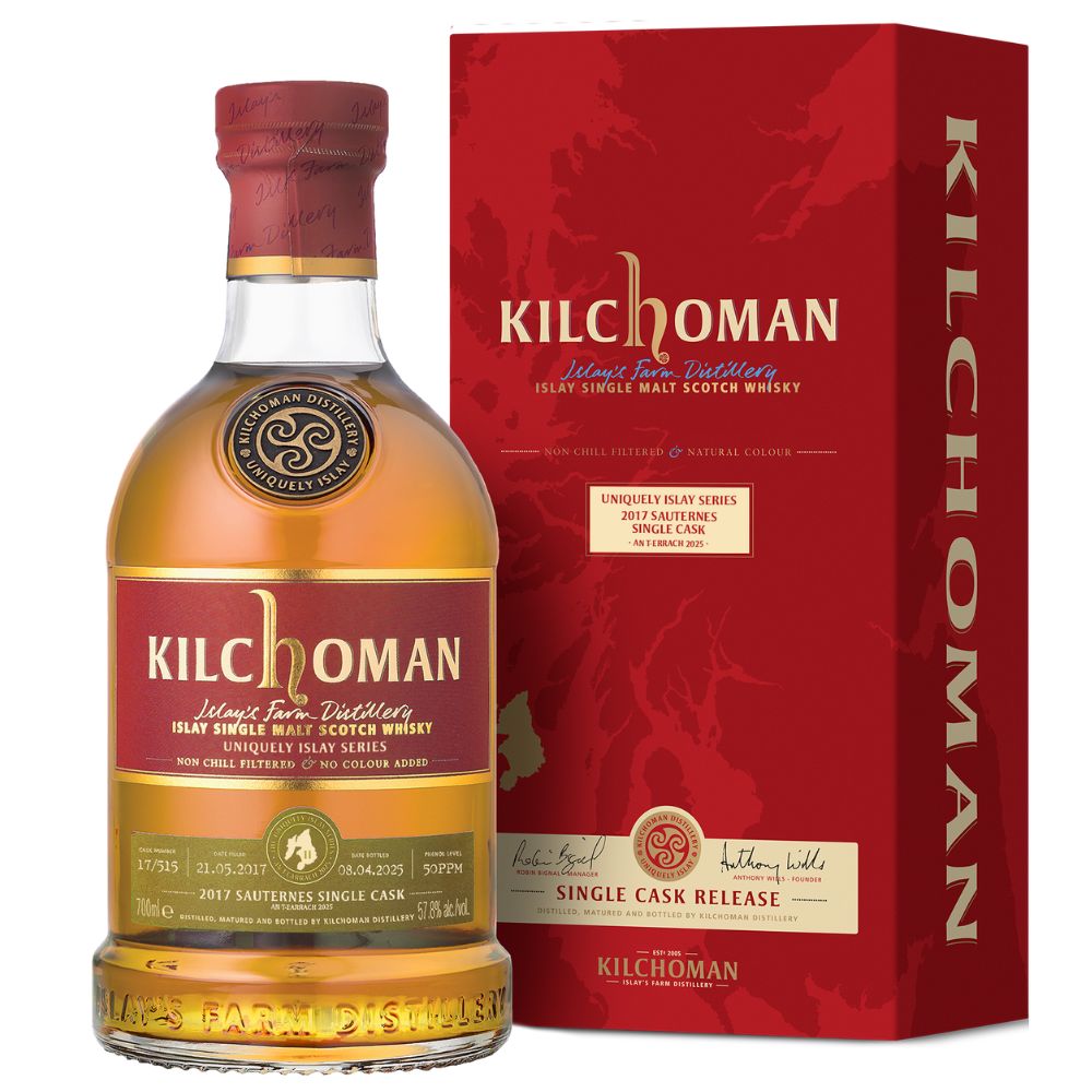 Kilchoman Sauternes Cask 2017 Uniquely Islay Series AN T-EARRACH 2025 57,8% 0,7l
