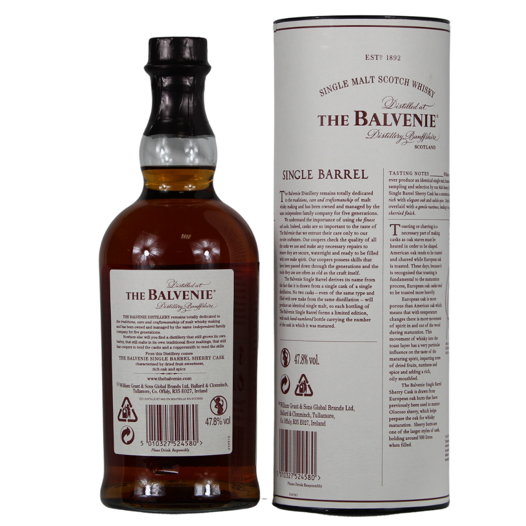 Balvenie 15 Jahre Single Barrel Sherry Cask 47,8% 0,7l
