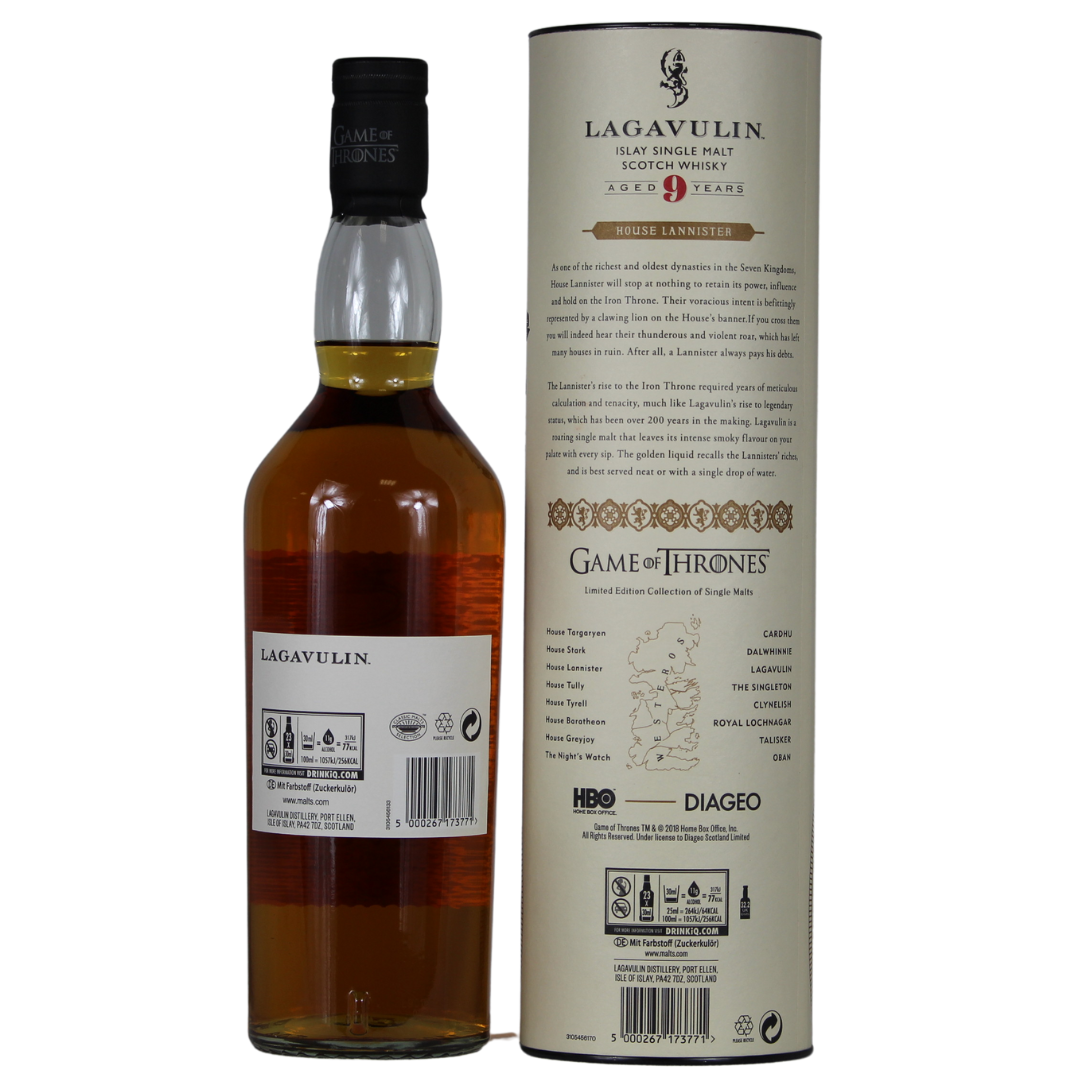 Lagavulin 9 Jahre House Lannister Game of Thrones Edition 46% 0,7l