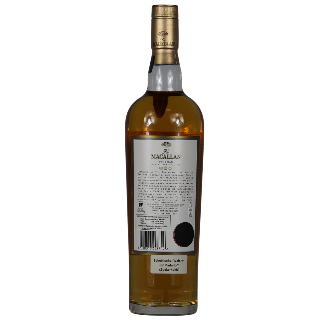 Macallan 10 Jahre Fine Oak Triple Cask Matured (Bottled 2010) 40% 0,7l