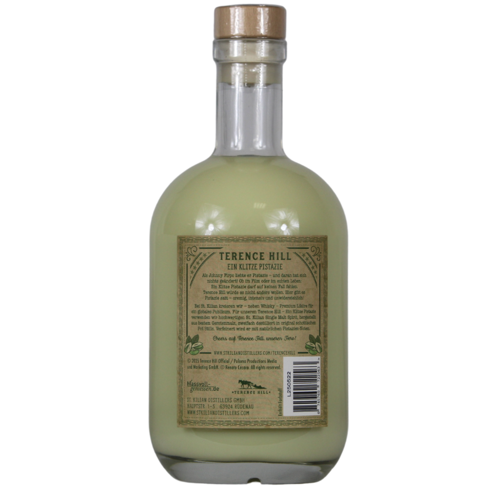 St.Kilian Terence Hill Likör The Hero Ein Klitze Pistazie 20% 0,7l