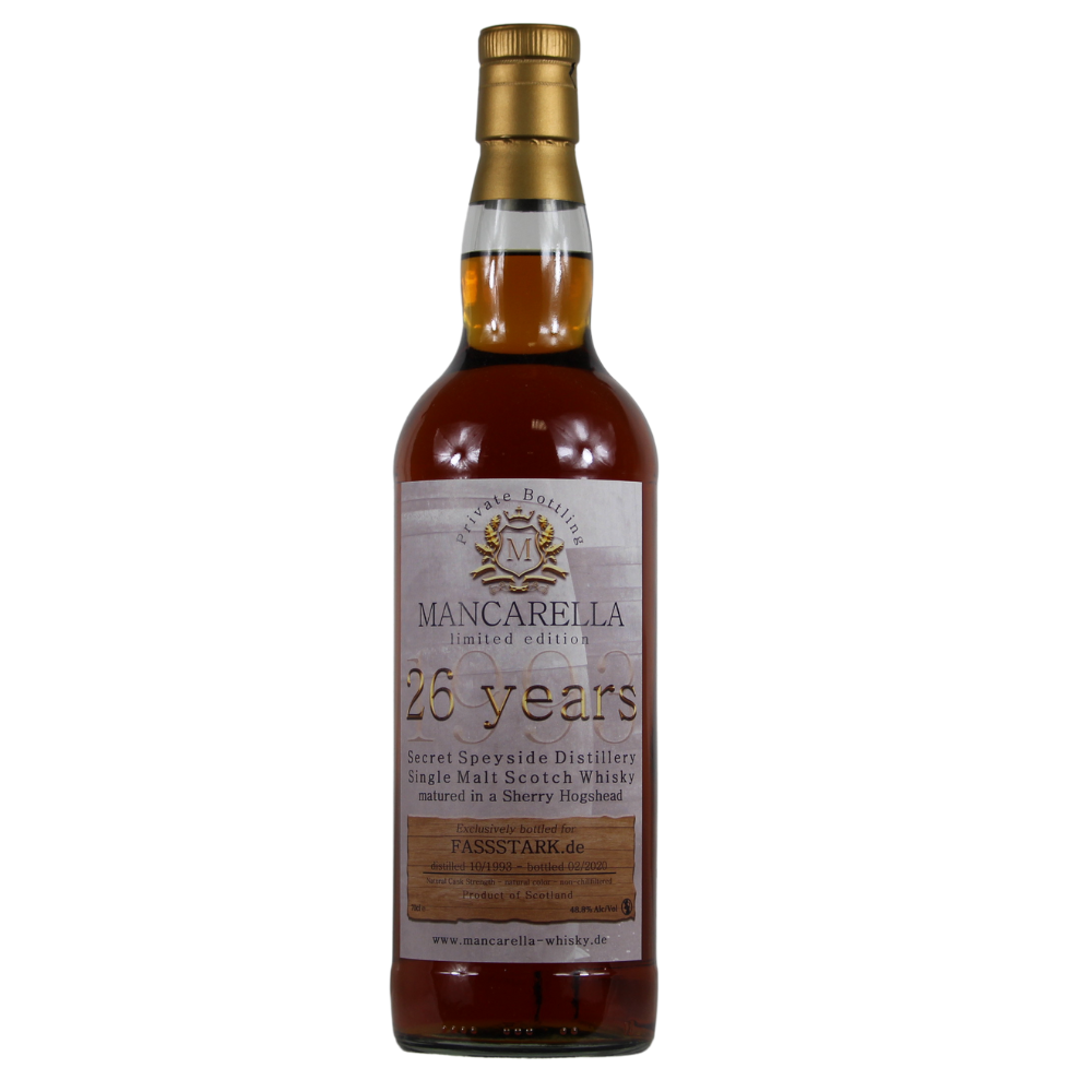Secret Speyside 26 Jahre 1993/2020 Mancarella 48,8% 0,7l