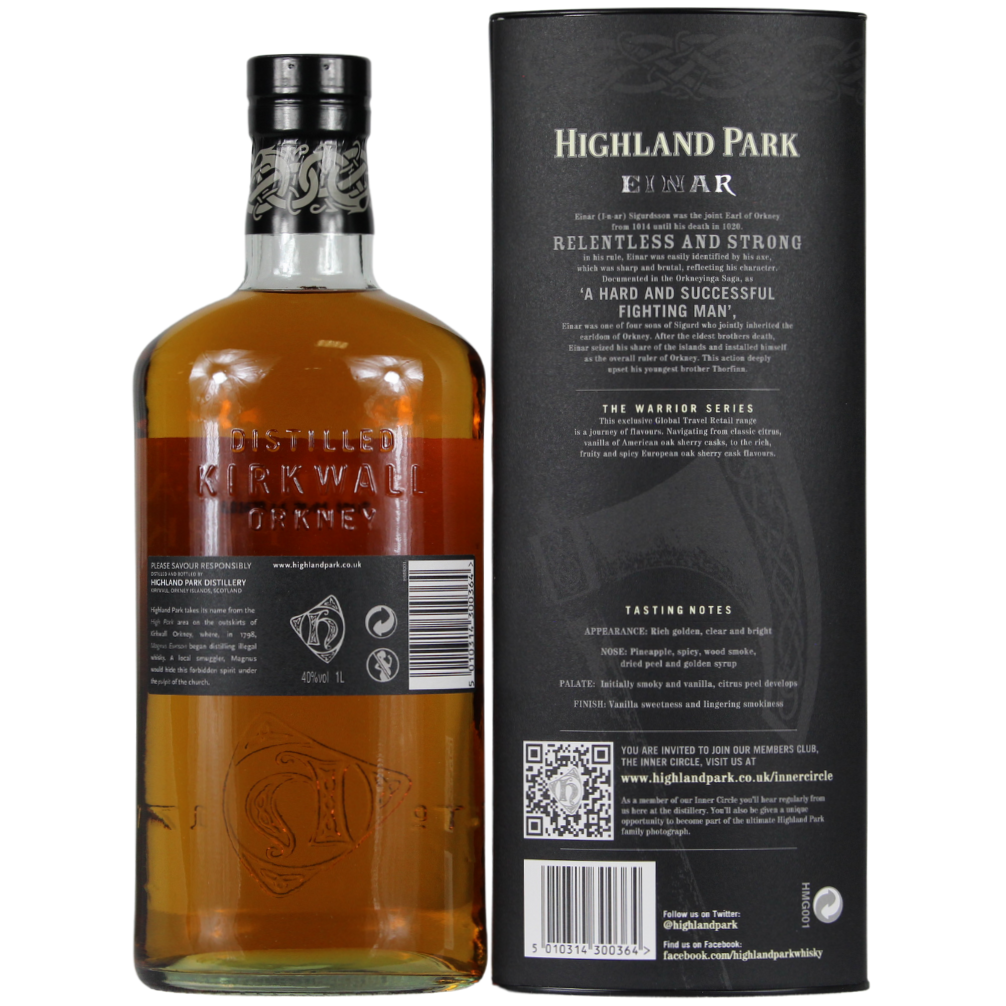 Highland Park Einar 40% 1,0 l