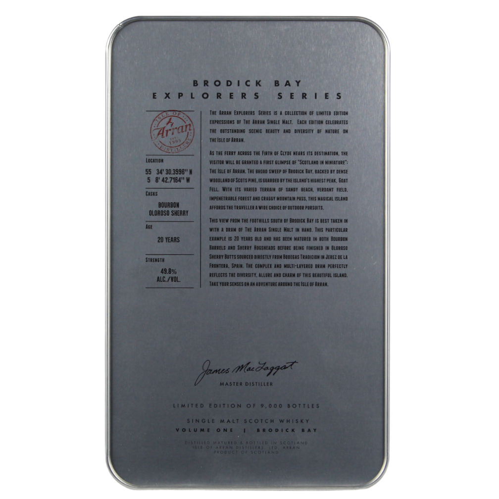 Arran 20 Jahre The Arran Malt Vol.1 Brodick Bay The Explorers Series 49,8% 0,7l