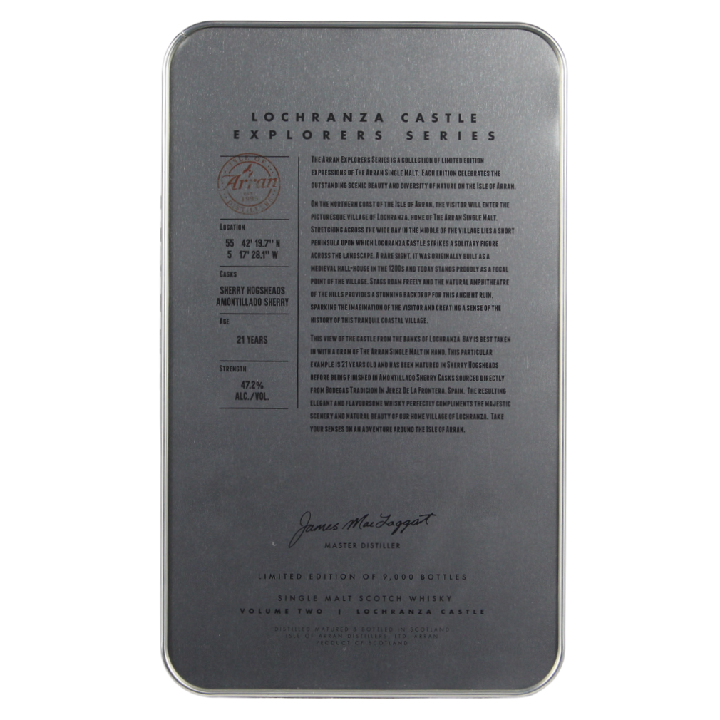 Arran 21 Jahre The Arran Malt Vol.2 Lochranza Castle The Explorers Series 47,2% 0,7l