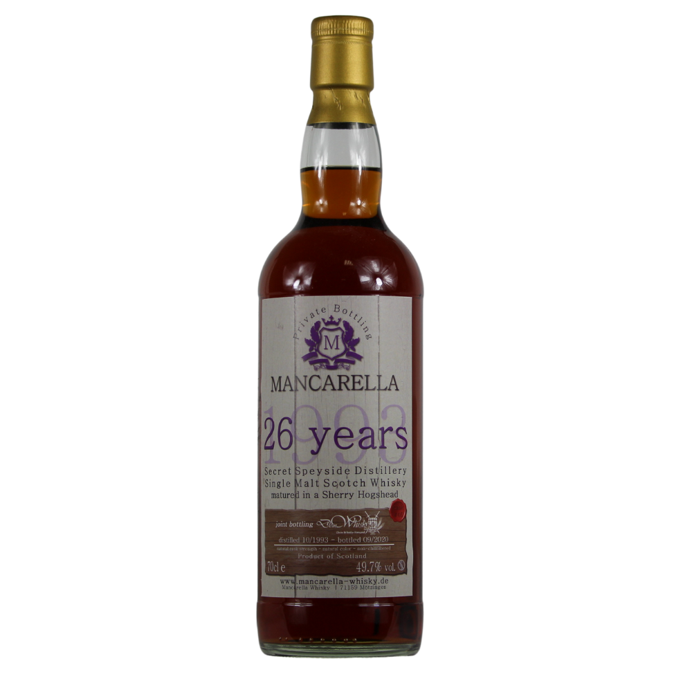 Secret Speyside 26 Jahre 1993/2020 Mancarella 49,7% 0,7l