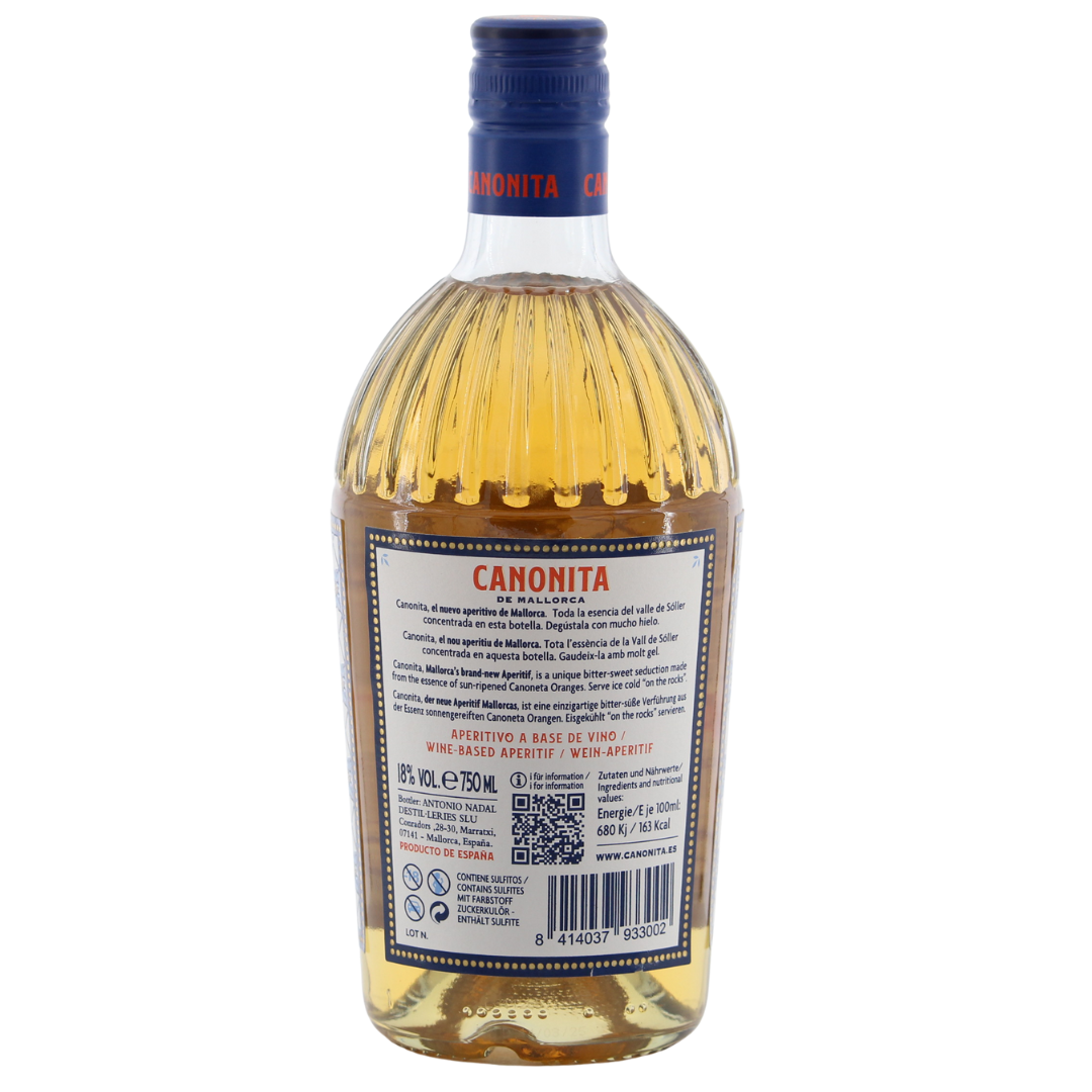 Canonita de Mallorca Aperitivo de Naranjas 18% 0,75l