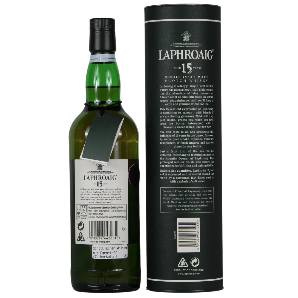 Laphroaig 15 Jahre (Bottled 2008) 43% 0,7l