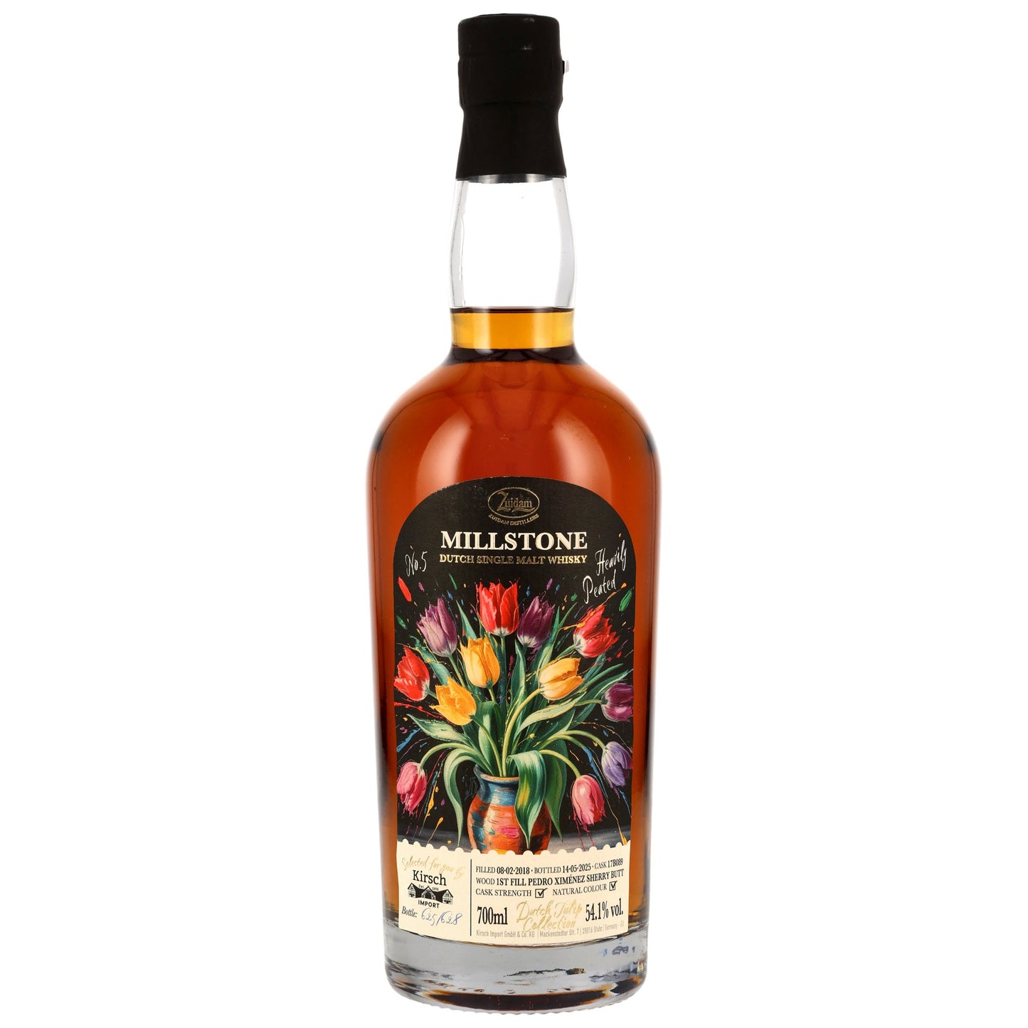 Millstone 7 Years 2018/2025 Heavily Peated Tulip Collection No 5 PX Sherry Cask #17B089 54.1% 0.7l