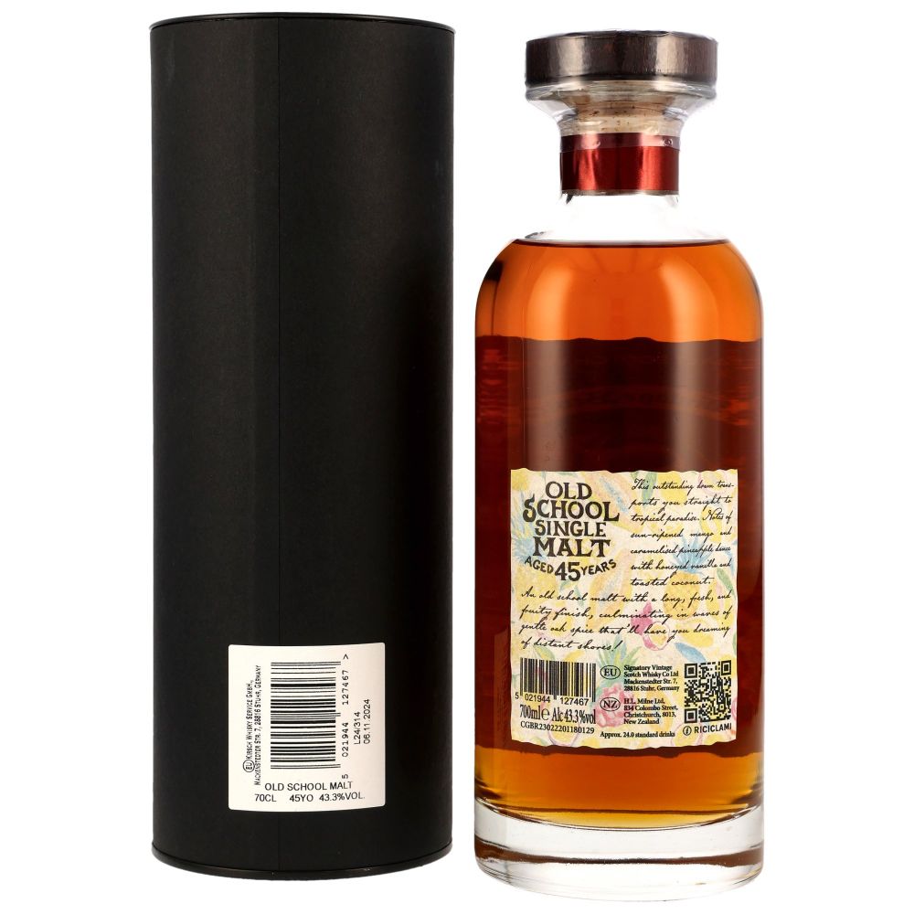 Old School Single Malt 45 Jahre SV 43,3% 0,7l
