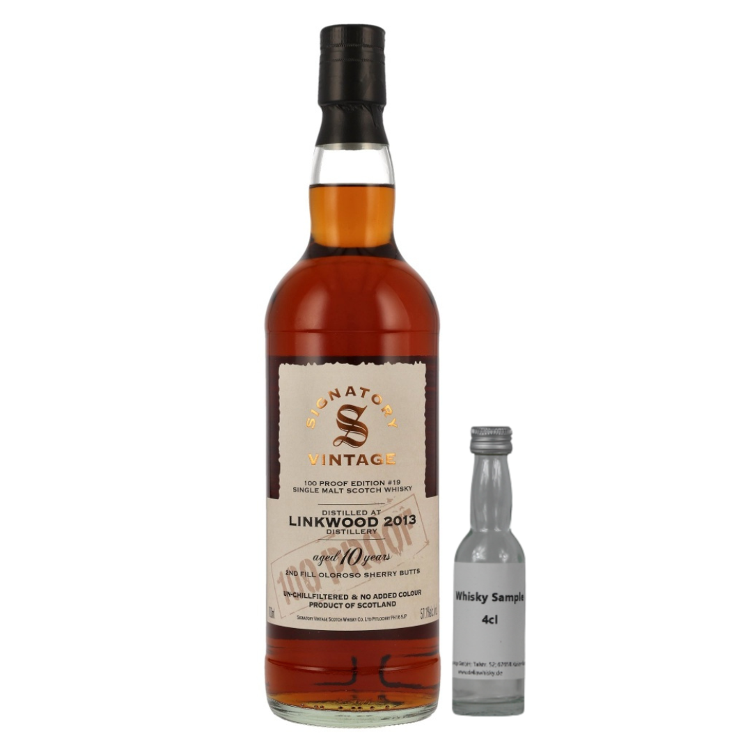 SAMPLE 4cl Linkwood 10 Years 100 Proof Edition #19 SV 57.1%