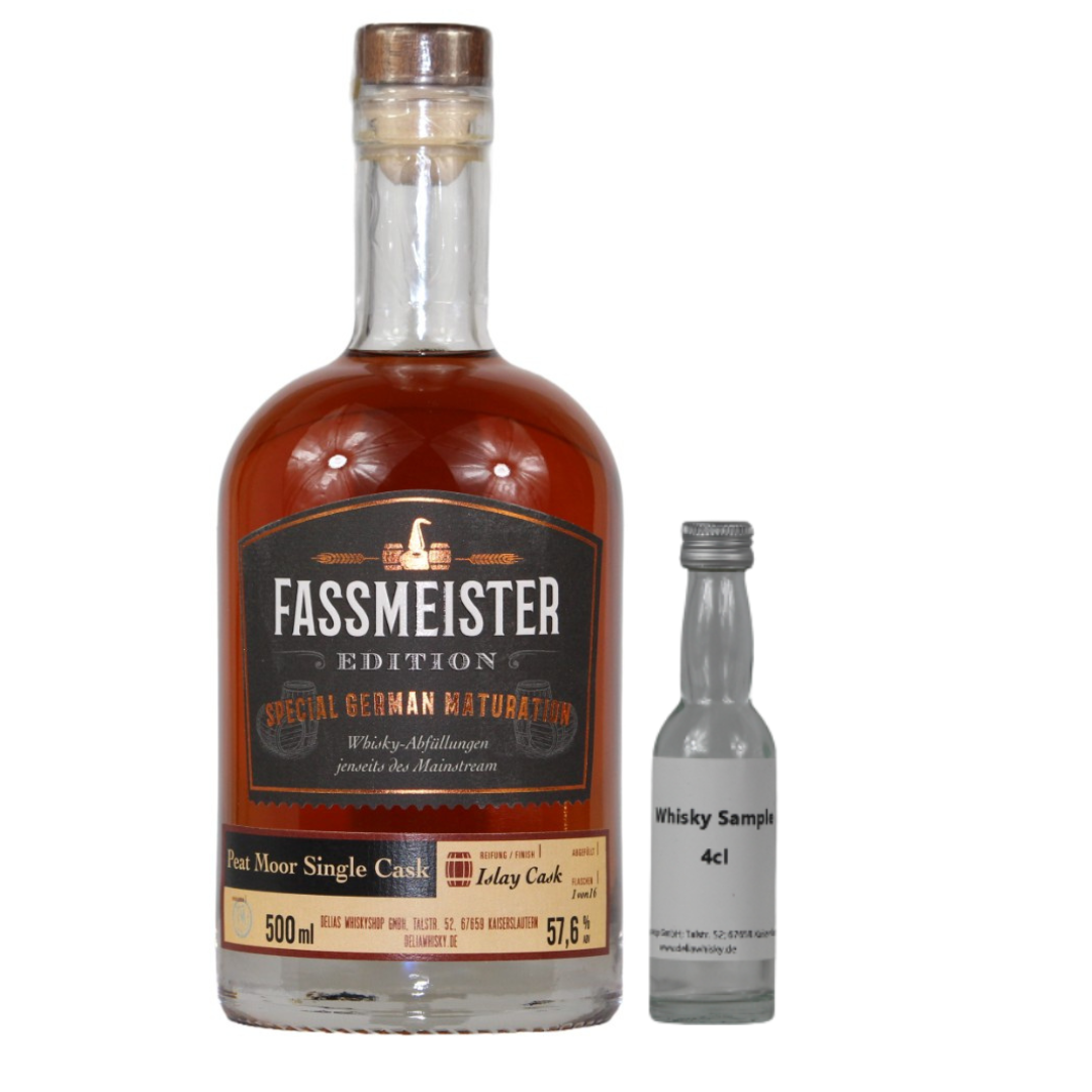 SAMPLE 4cl Fassmeister Peat Moor Single Cask Delias Whiskey Shop 57.6%