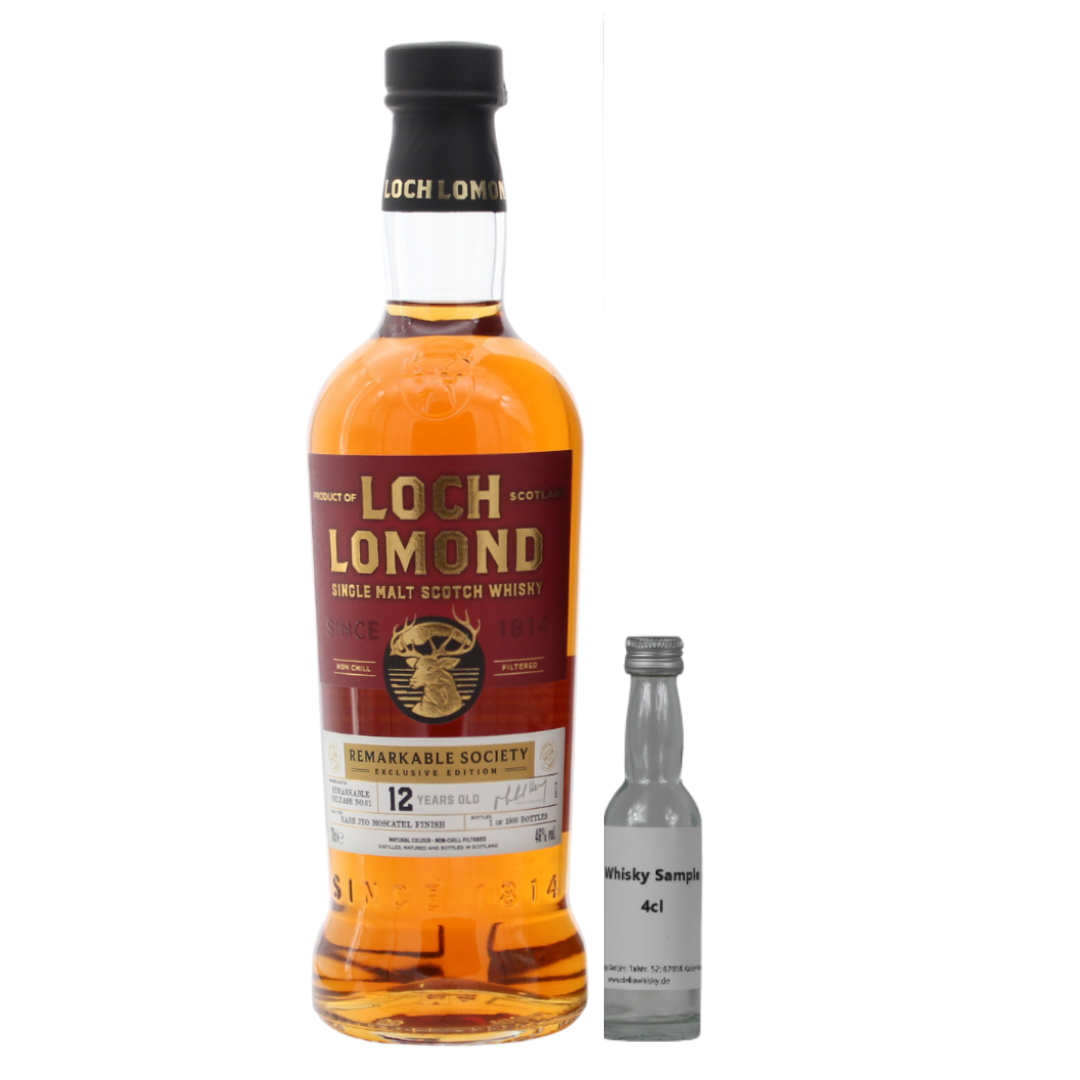 SAMPLE 4cl Loch Lomond 12 Years Remarkable Society Moscatel Finish 46%