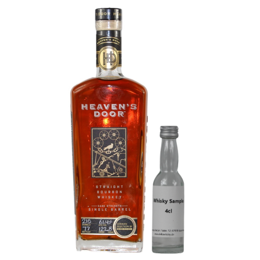 SAMPLE 4cl Heaven's Door Schlumberger Selection 5 Single Barrel #215 61.4%