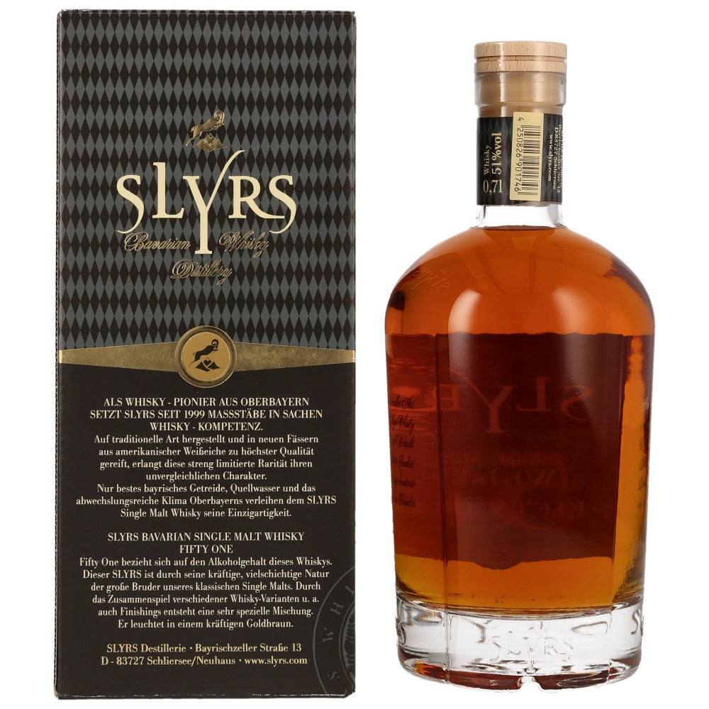 Slyrs Single Malt Whisky Fifty One 51% 0,7l