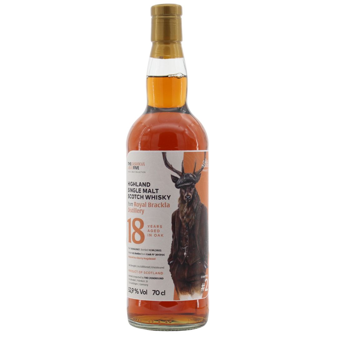 Royal Brackla 18 years 2007/2025 Sherry Hogshead The Fashionable Five Chapter 2 Caskhound 52.9% 0.7l