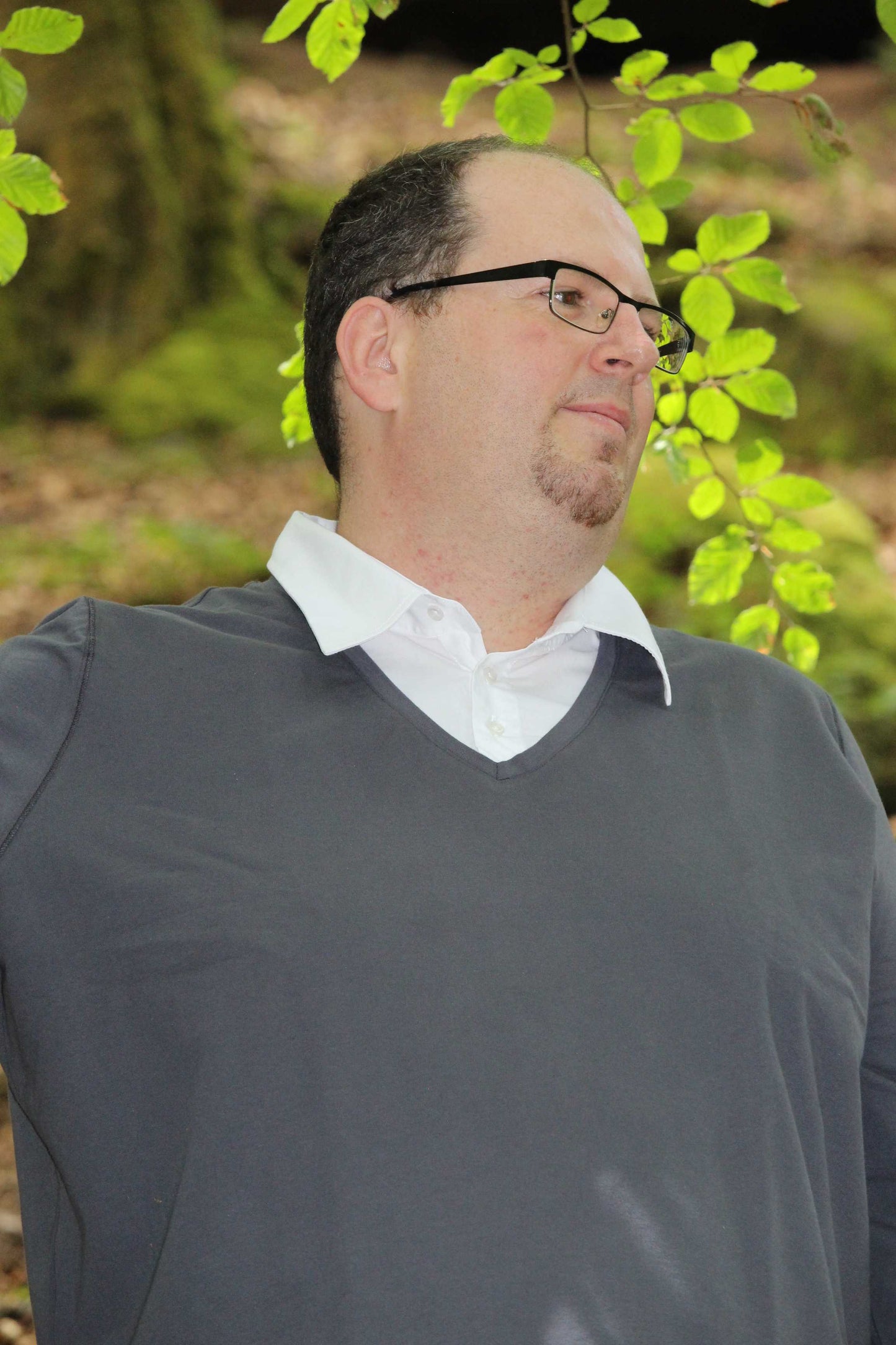 Longsleeve mit Hemdkragen