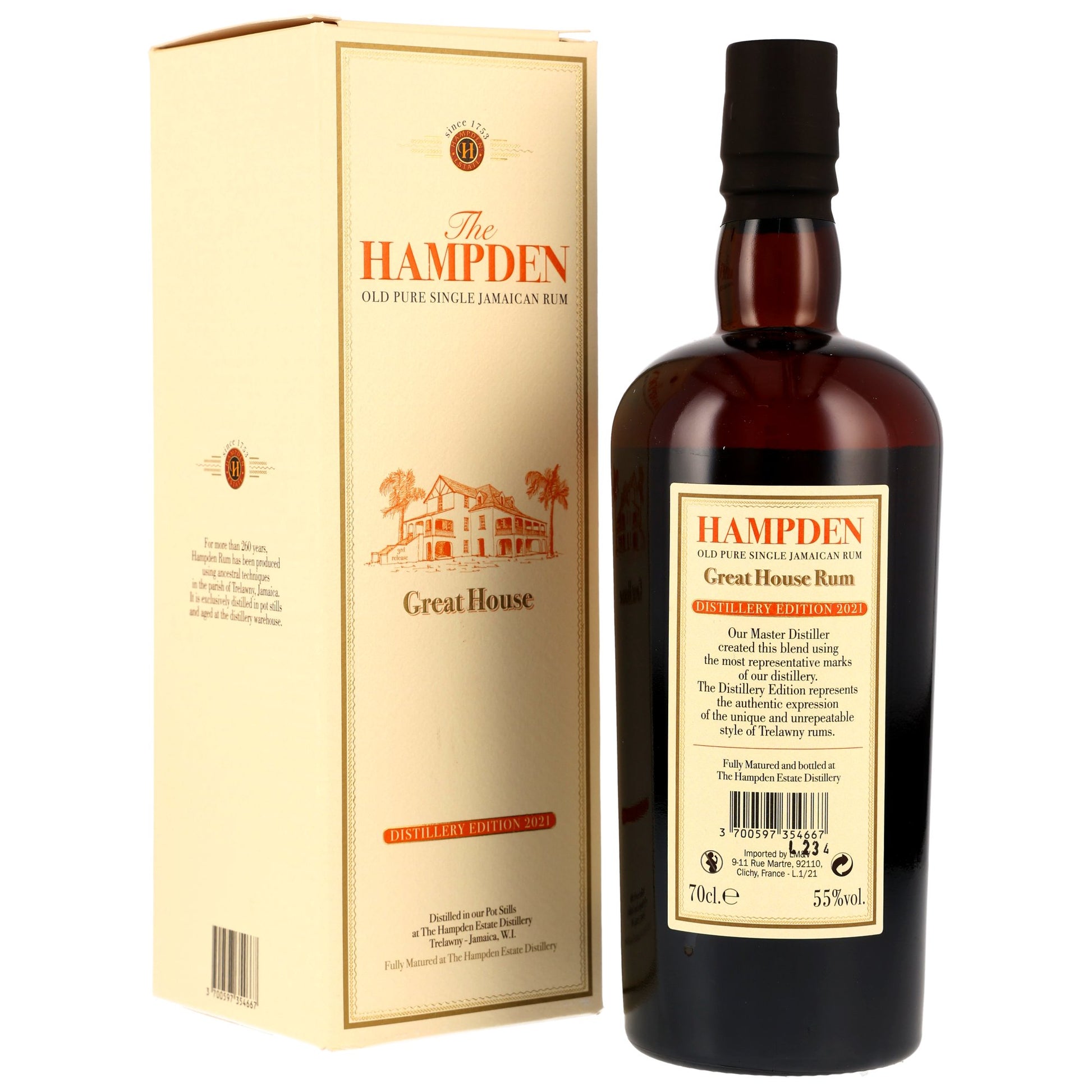 Hampden Estate Great House Distillery Edition 2021 Jamaica Rum 55% 0,7l