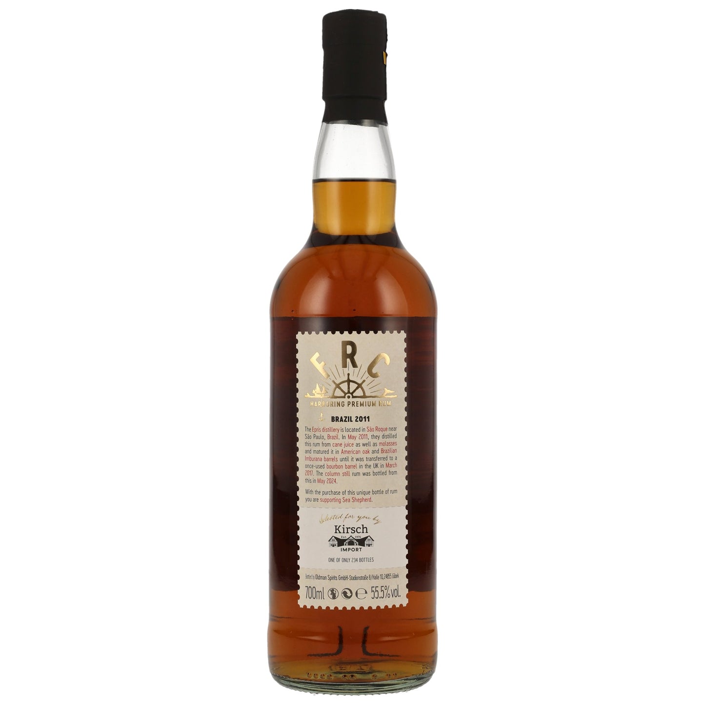 FRC - Brazil 2011/2024, 13 y.o. Sea Shepherd Rum 55,5% 0,7l