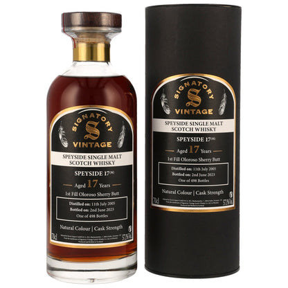 Signataire Millésime 17 Ans Speyside (M) Carafe Ibisco 57,1% 0,7l