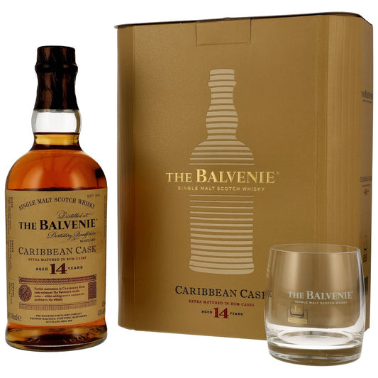 Balvenie 14 Year Old Caribbean Cask Gift Set 43% 0.7l + Tumbler