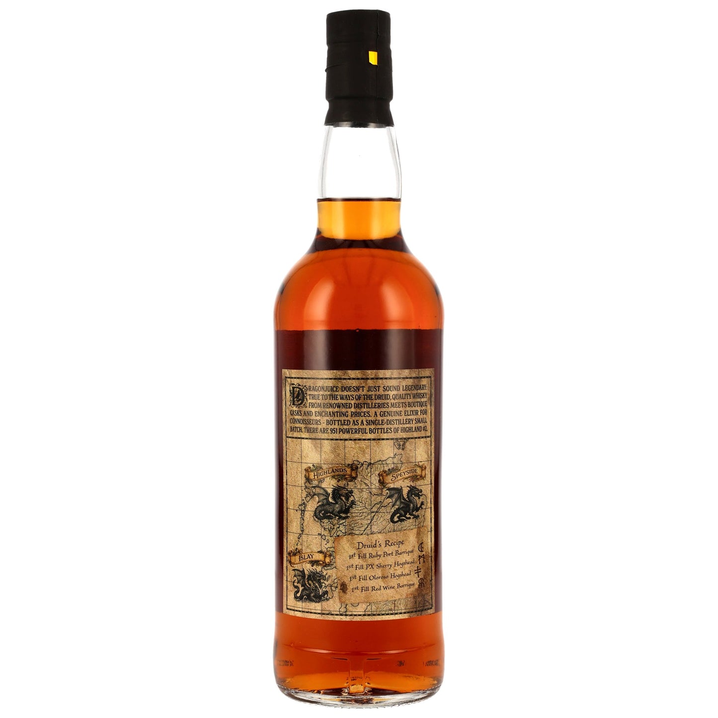 Dragonjuice Highlands Peated 10 Years Batch #2 Whiskey Druid 50.2% 0.7l