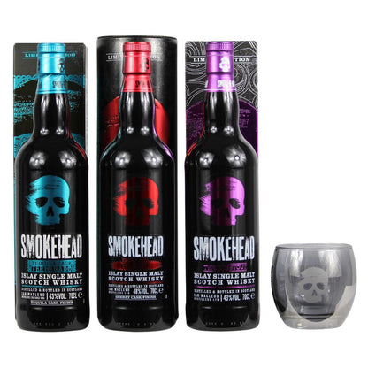 Ensemble promotionnel Smokehead avec verre ou bonnet