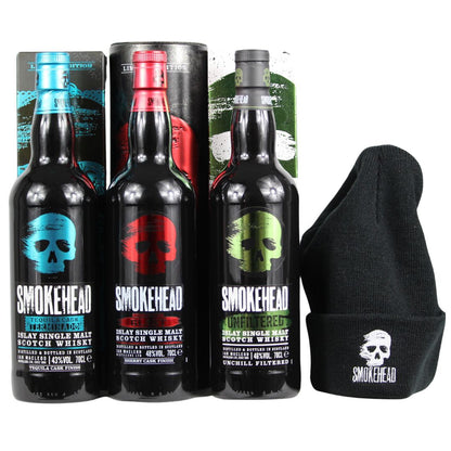 Ensemble promotionnel Smokehead avec verre ou bonnet